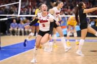 Laney Choboy during the Division I Women’s Volleyball Semifinals in Tampa, Florida. (Photo by Getty Images)