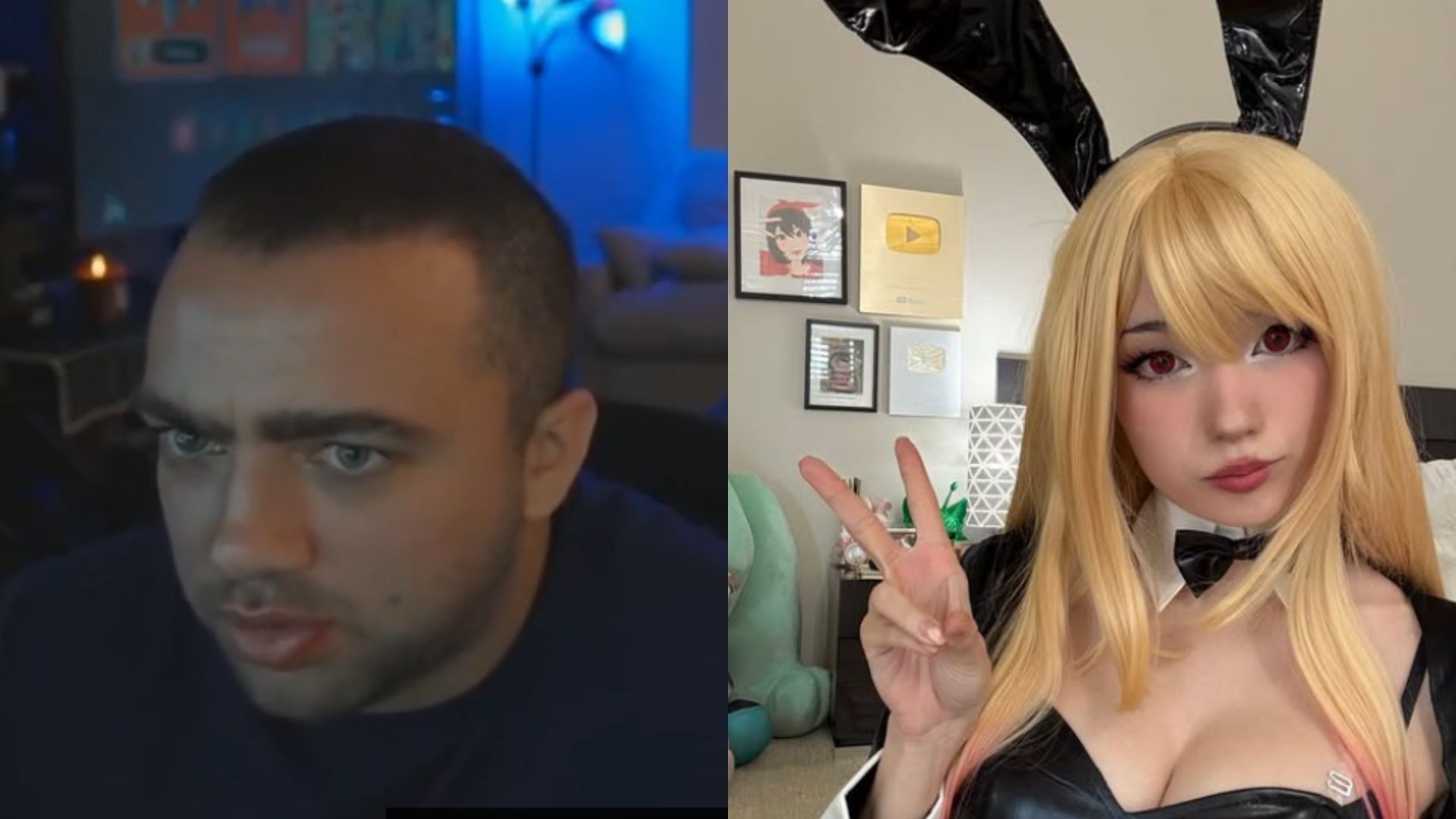 Mizkif follows up after the lawsuit (Images via @Awk20000/X, @emiru.jpg/Instagram)