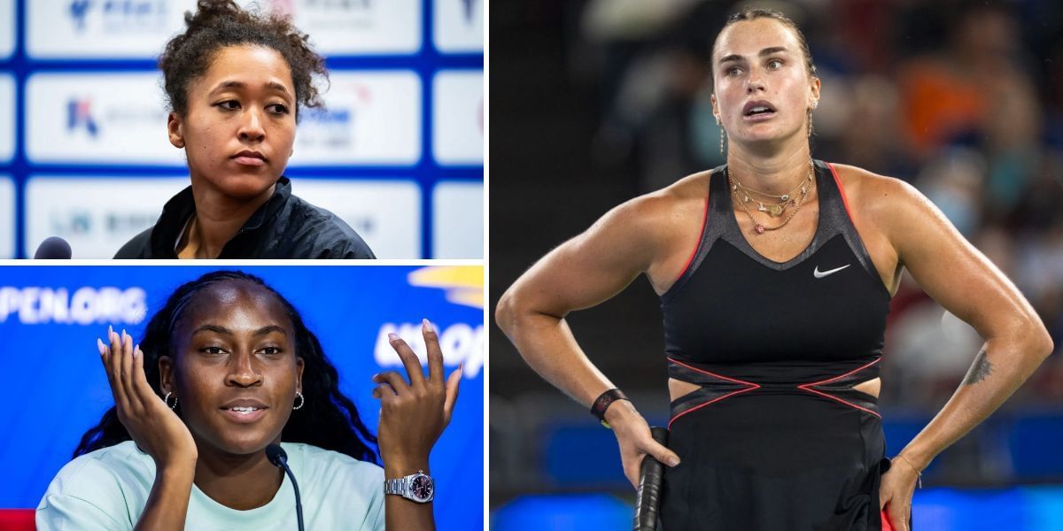 Naomi Osaka and Coco Gauff (L); Aryna Sabalenka (R) (Image Source: Getty)