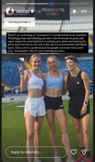 Screenshot of Nikki Hiltz's Instagram story.