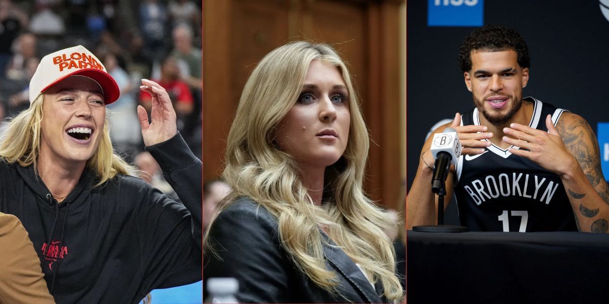 Sophie Cunningham, Riley Gaines, and Michael Porter Jr. (Images by Getty)