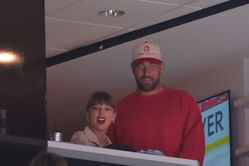 WATCH: Travis Kelce’s fiancée Taylor Swift jumps in excitement as Chiefs beat Colts 23-20 in OT