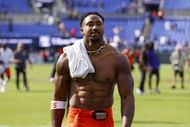 Cleveland Browns defensive end Myles Garrett - Source: Imagn