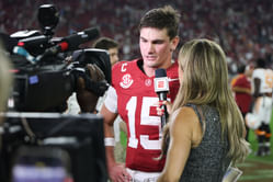 "Dude talks way too much": CFB fans have wild reaction to Ty Simpson's ambitious remarks amid Alabama's successful season