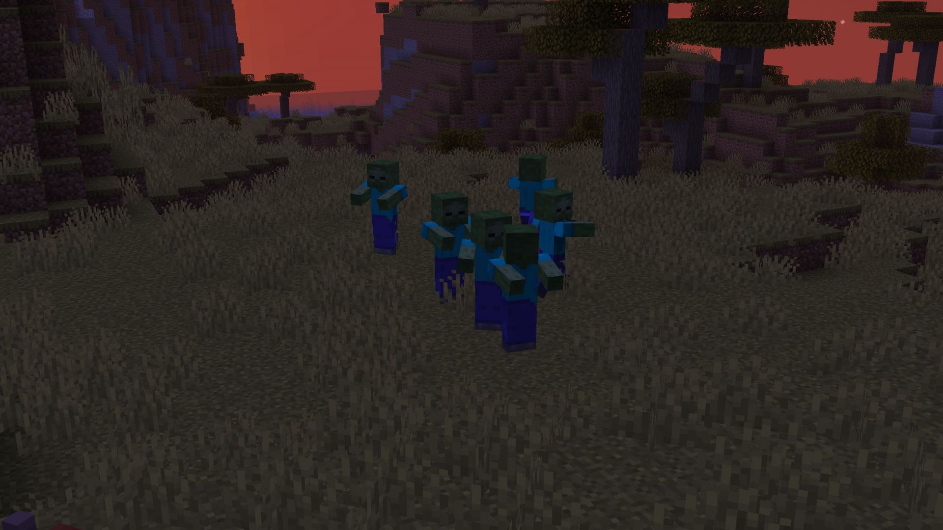 You need to find several hostile creatures in order to attack them using a charge attack (Image via Sportskeeda Gaming || Mojang Studios)