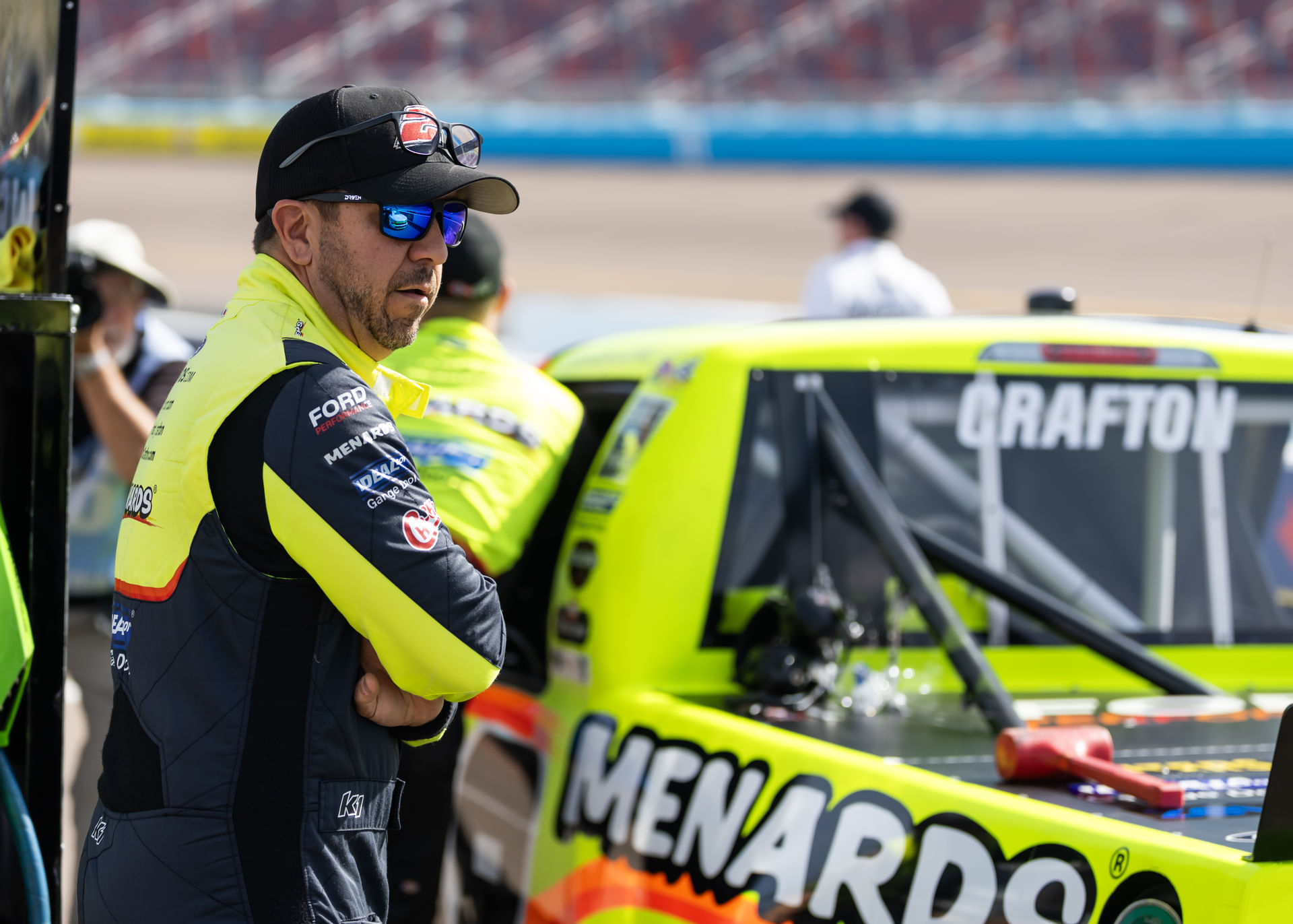 ThorSport Racing&#039;s Matt Crafton ahead of the qualifying for the NASCAR Truck Series Championship race at Phoenix Raceway - Source: Imagn