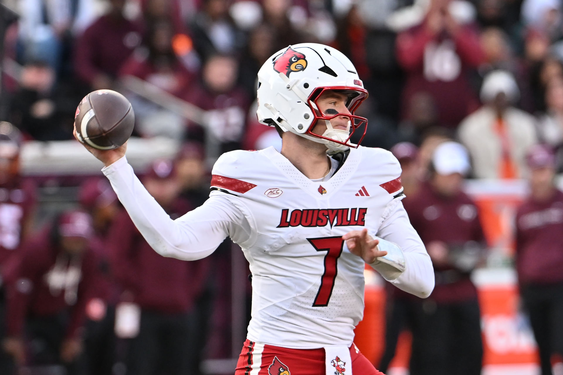 NCAA Football: Louisville QB Miller Moss - Source: Imagn