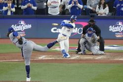 "Blue Jays lineup is a 9-man hitting machine"; "Dodgers pissed him off" - Fans go wild as Andrés Giménez delivers clutch gapper in WS Game 7 thriller