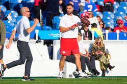 “Is Taylor Swift's team dressing him”: NFL fans react to Travis Kelce’s pregame outfit for Chiefs vs. Bills Week 9 showdown