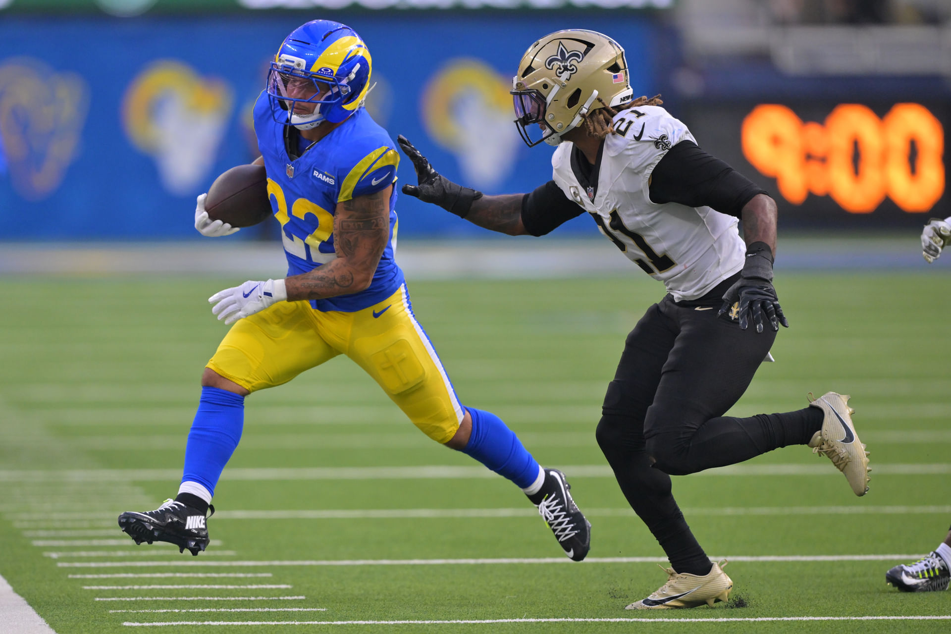 Blake Corum at New Orleans Saints at Los Angeles Rams - Source: Imagn