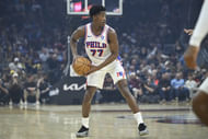 V.J. Edgecombe in action during Philadelphia 76ers vs. Cleveland Cavaliers (Image Source: Imagn)