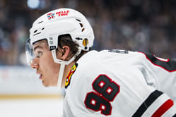 Connor Bedard credits teammates for making game easy after 4-point performance in win over Flames