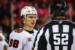 Blackhawks HC Jeff Blashill voices his frustration with refs over missed no-call on Connor Bedard's breakaway