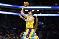 Luka Doncic of the LA Lakers against the Charlotte Hornets. (Photo: IMAGN)