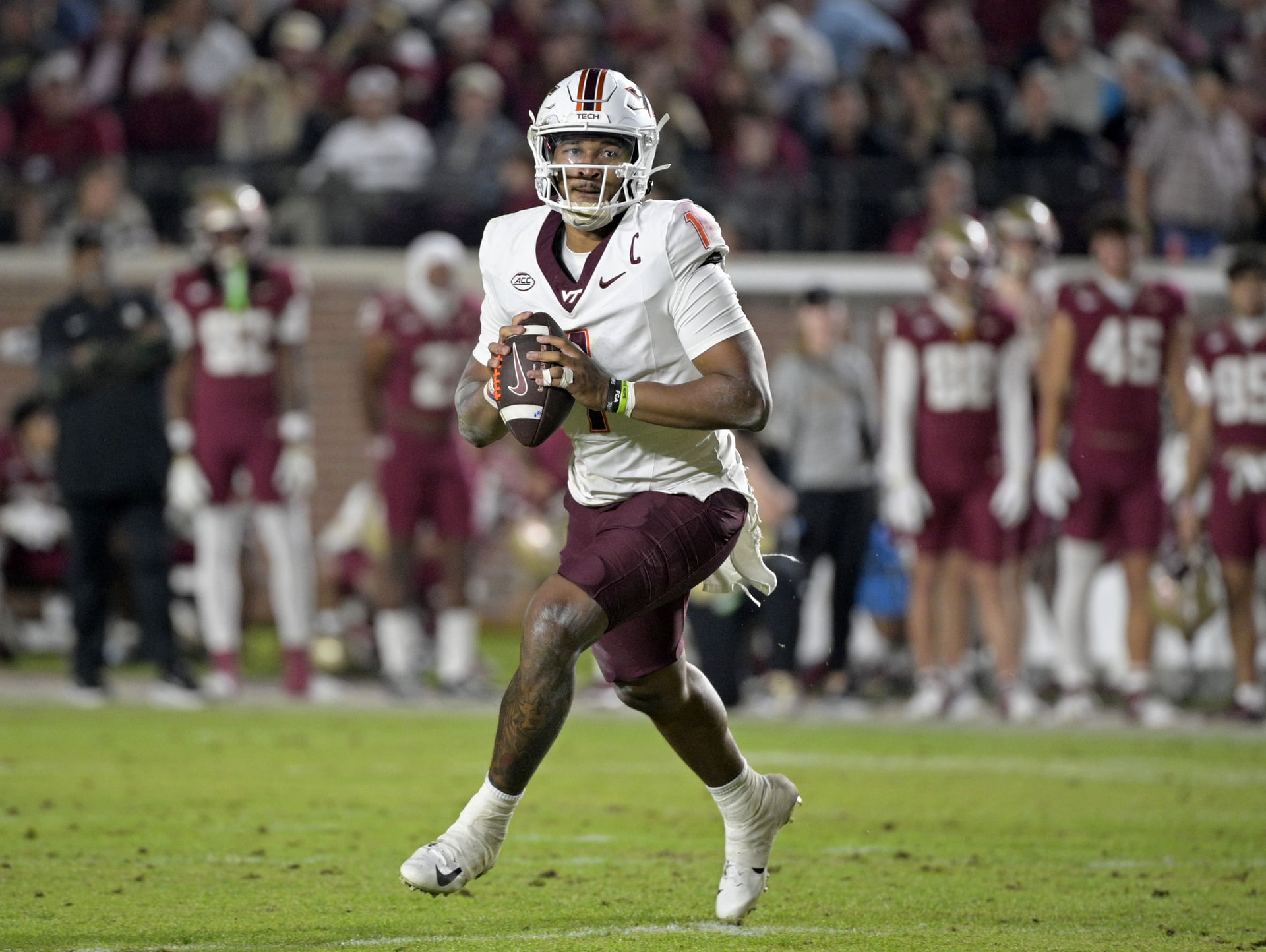 NCAA Football: Virginia Tech QB Kyron Drones - Source: Imagn