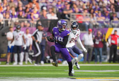 WATCH: Justin Jefferson meltdown on sidelines goes viral as Vikings WR slams helmet on table amid J.J. McCarthy struggles vs. Bears