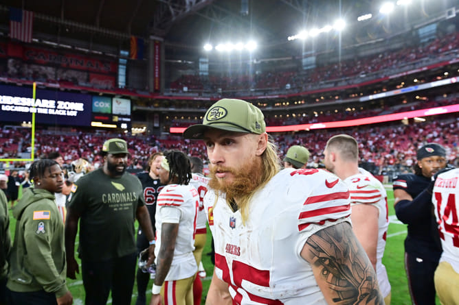 George Kittle's wife Claire reveals snow blizzard situation in Cleveland ahead of 49ers-Browns showdown: "Can't even see outside window"