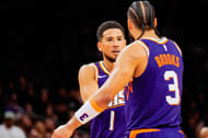 Devin Booker and Dillon Brooks of the Phoenix Suns. (Photo: IMAGN)