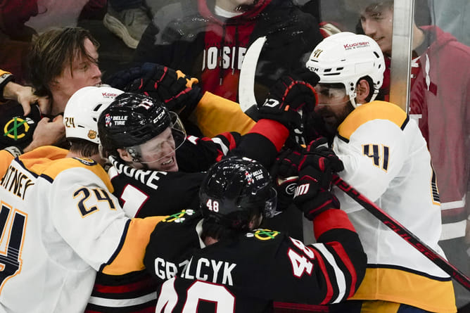 3 least impressive Chicago Blackhawks players from 4-3 loss to Nashville Predators ft. Arvid Soderblom
