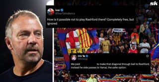 “Completely free, but ignored” - Barcelona fans call out 27-year-old star for refusing to pass to Marcus Rashford in 3-1 win vs Alaves