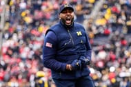 Michigan HC Stherrone Moore - Source: Imagn