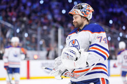 Stuart Skinner makes his feelings known after Oilers' shutout win over Kraken amid wild trade rumors