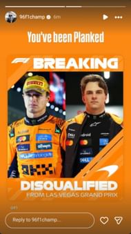 Damon Hill's reaction on McLaren drivers DSQ