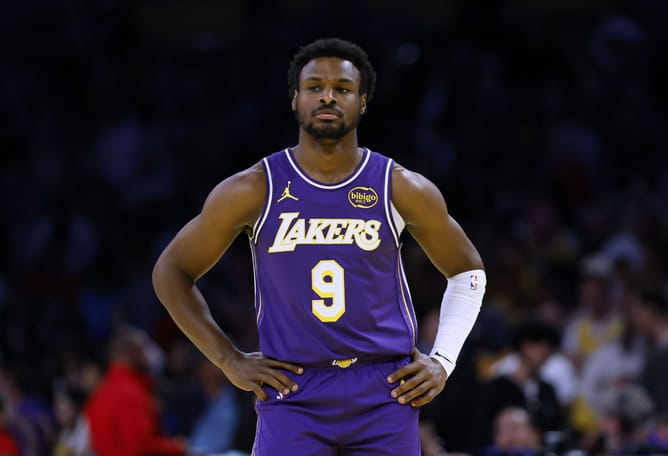 "Possible Adou Minutes Soon" - NBA Fans Abuzz as Lakers Choose Bronny James for G League Stint While $6 Million Rookie Stays for Pelicans Clash