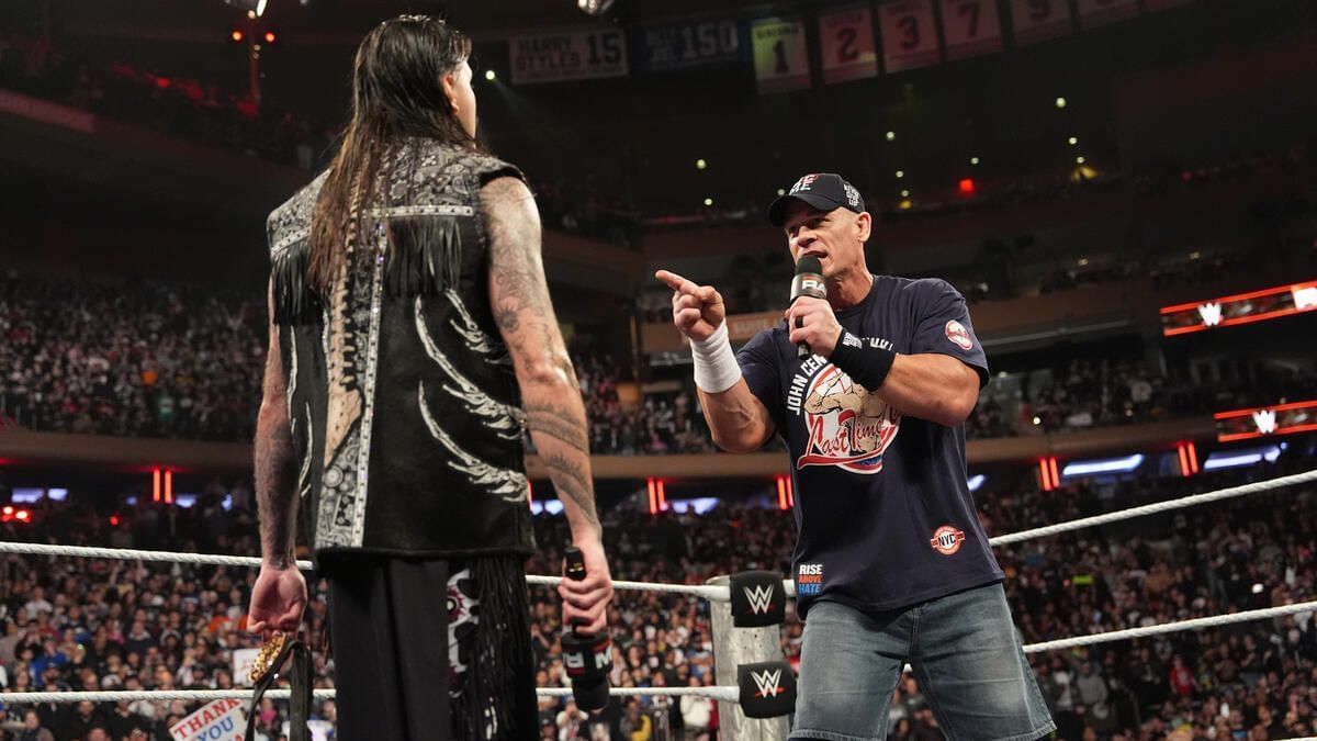 John Cena and Dominik Mysterio on RAW