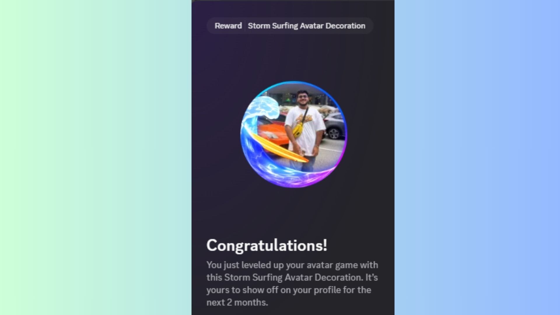 Complete the Fortnite Storm Surfing Discord reward quest and get the free avatar decoration for two months (Image via Sportskeeda Gaming || Epic Games/Discord)