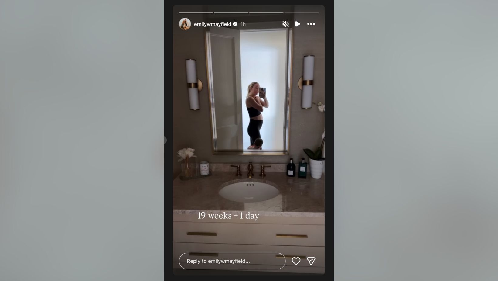 Baker Mayfield&#039;s wife Emily shares update on body&#039;s drastic change during 2nd pregnancy (Image Credit: Emily/IG)