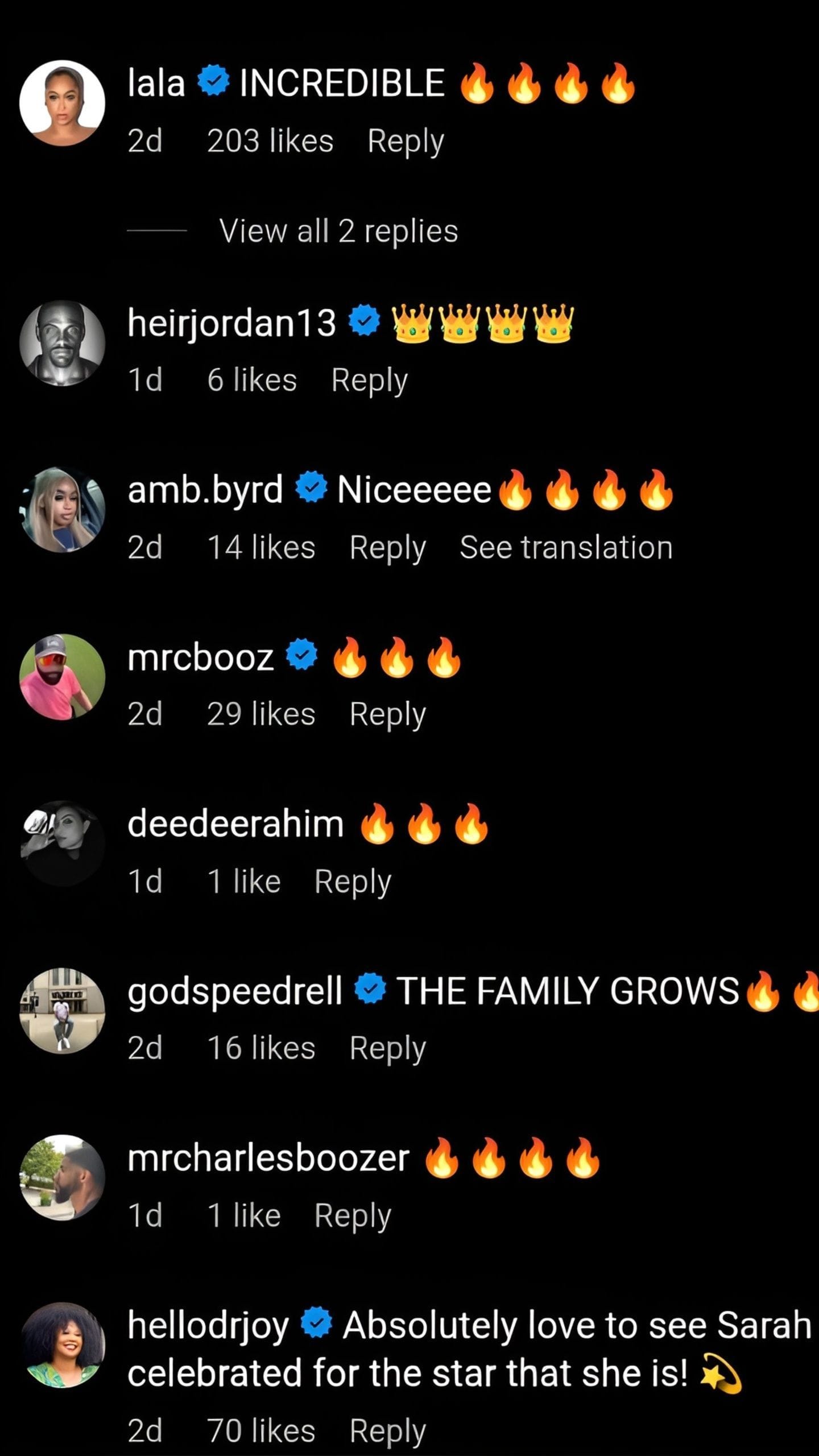 Comments on the post