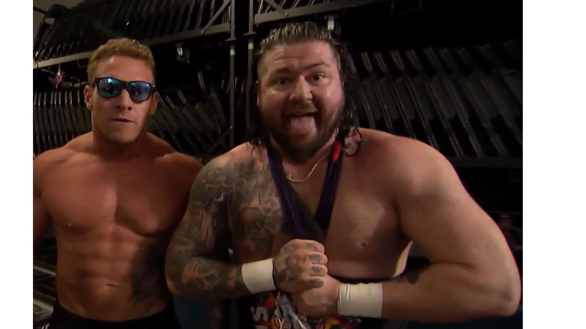 Bear Bronson with Jacked Jameson on Saturday Night Collision [Source: All Elite Wrestling on X]