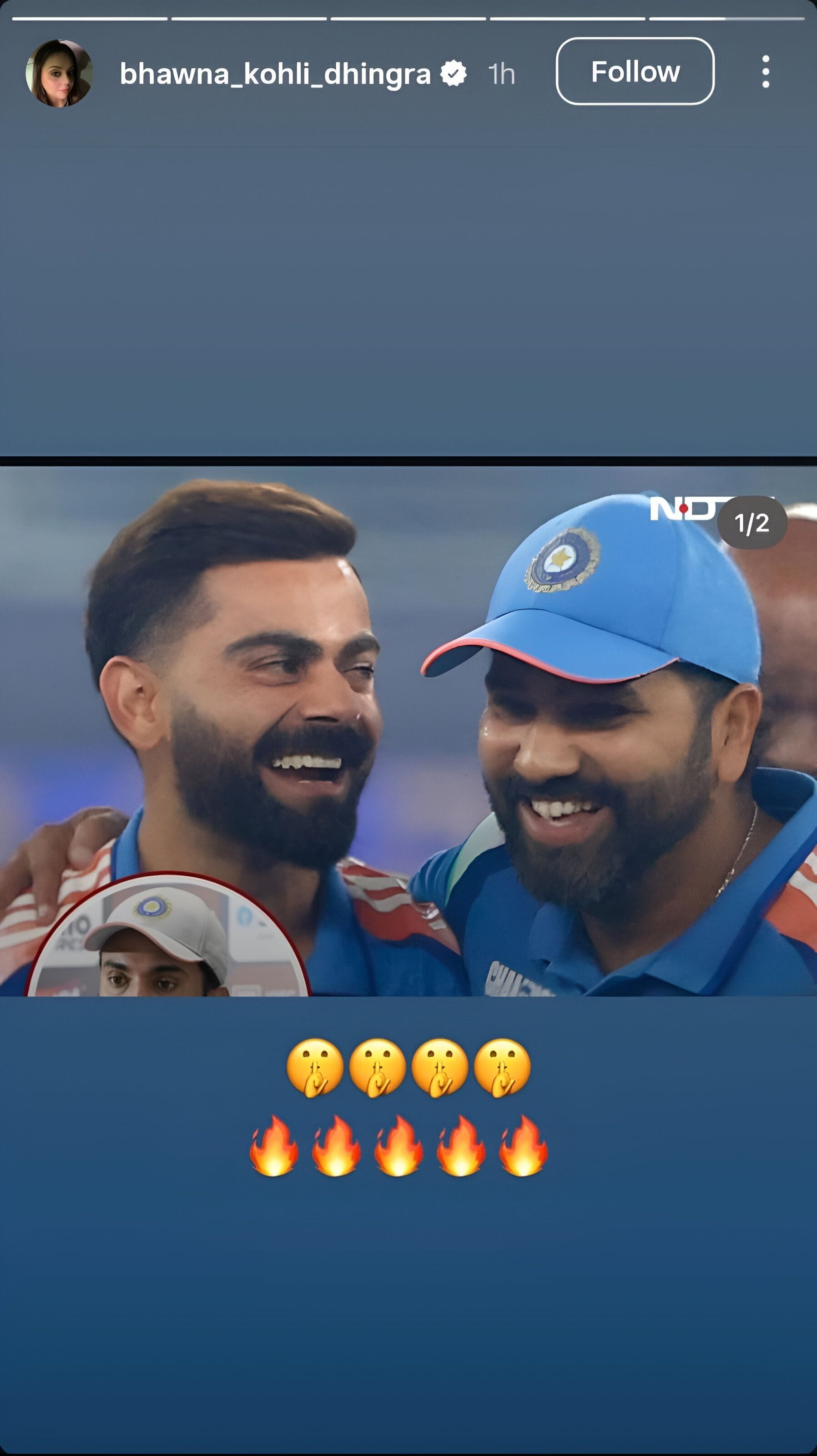 Screenshot of Bhawna&#039;s Instagram story