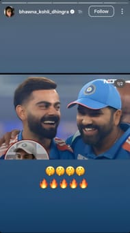 Screenshot of Bhawna's Instagram story