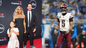 Serena Williams' husband Alexis Ohanian reacts in frustration after Commanders QB Jayden Daniels suffers brutal injury in Seahawks loss