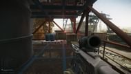 The blue barrels on the second floor (Image via Sportskeeda Gaming || Battlestate Games)