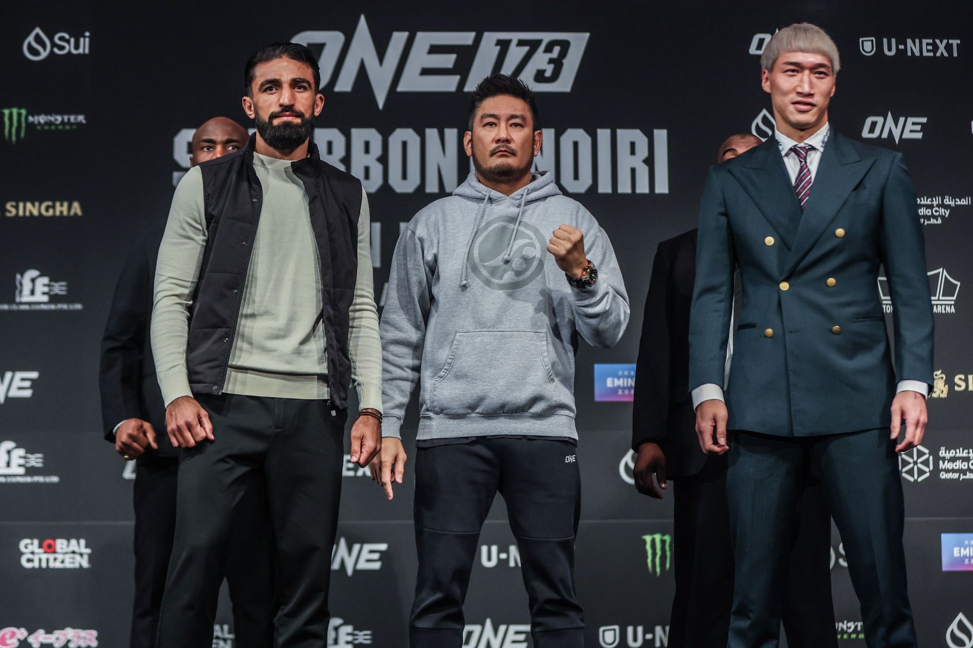 (From left) Marat Grigorian and Rukiya Anpo at the ONE 173 press conference in Tokyo this past Wednesday. [Image: ONE Championship]