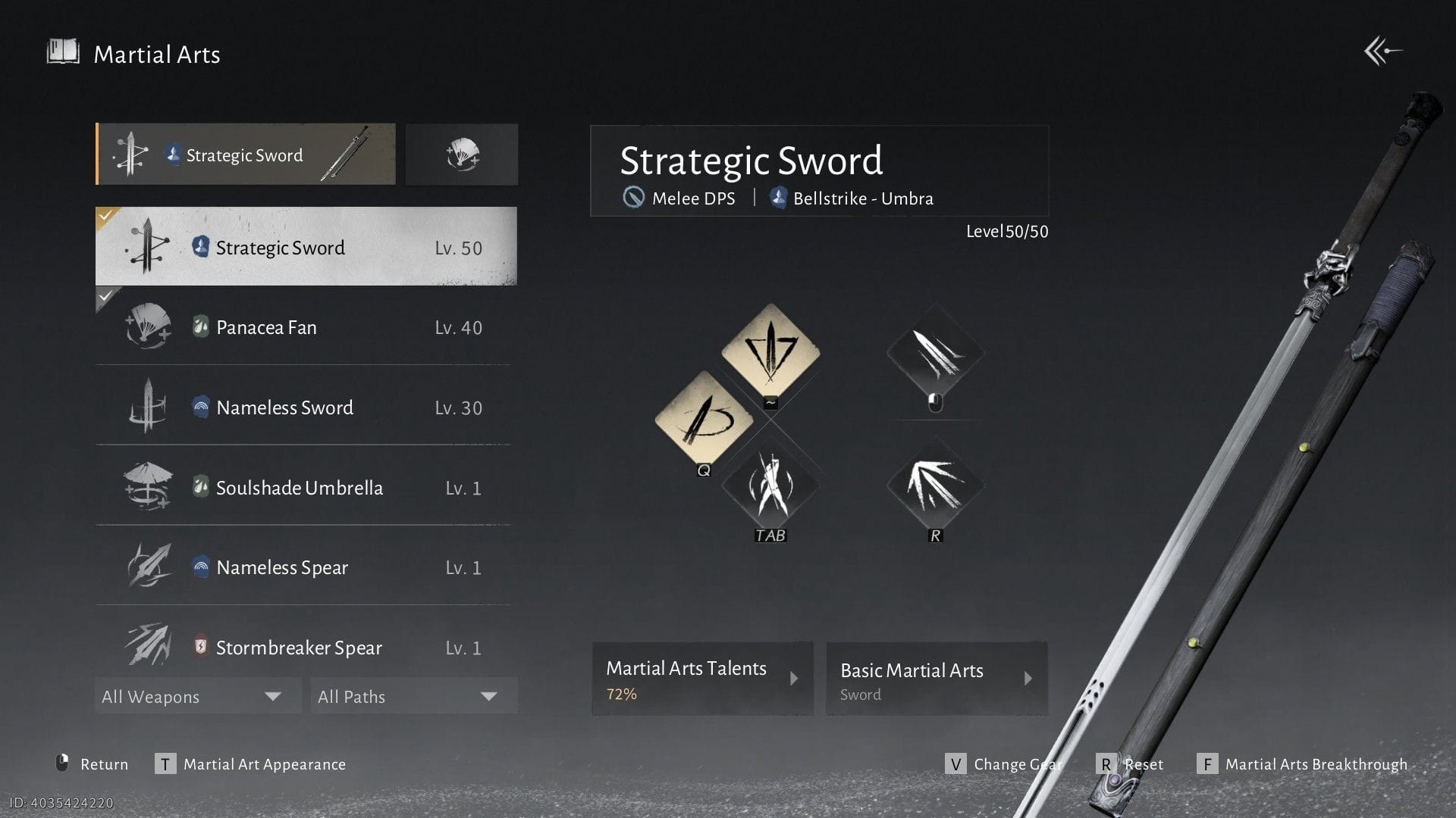 Strategic Sword (Image via NetEase)
