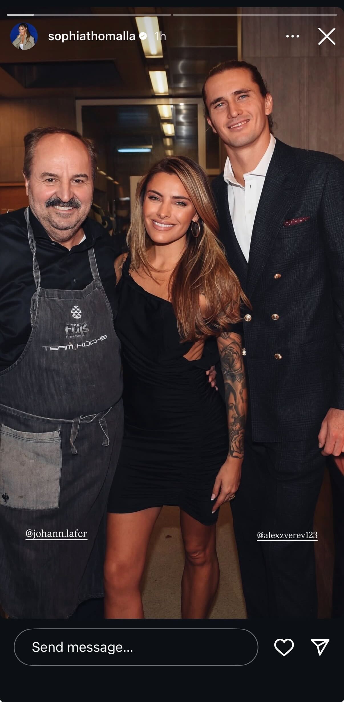 Sophia&#039;s Instagram story