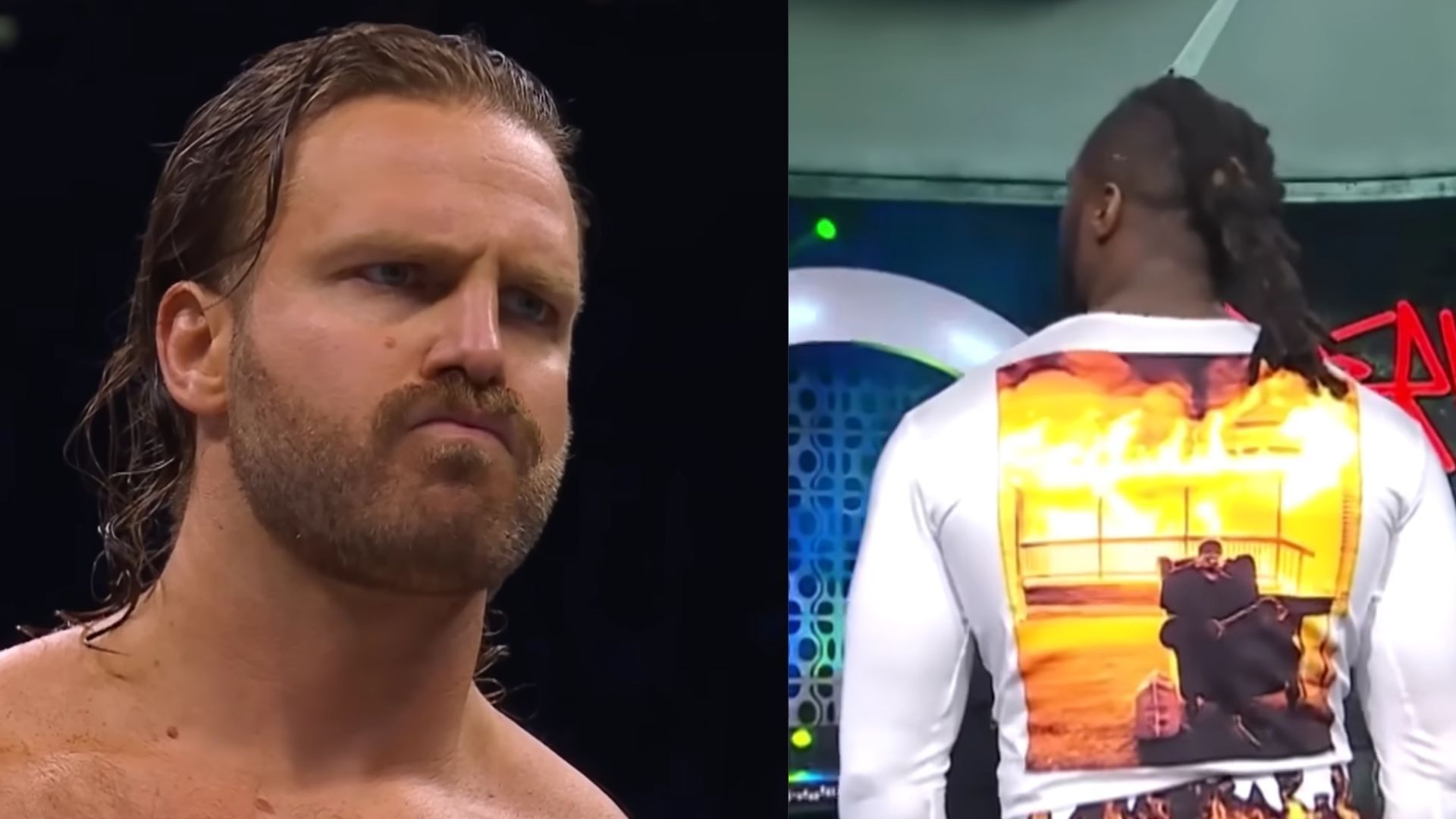 Hangman Page made face a huge setback at Full Gear. (Image via AEW YouTube) 