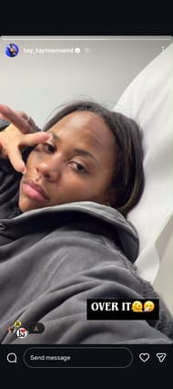 Townsend's first Instagram Story dated Thursday, November 27, 2025 (Source: Instagram/tay_taytownsend)