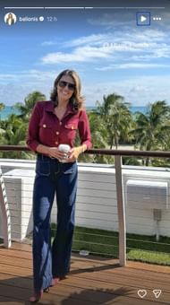 Amanda Balionis celebrates Veterans Day in Miami (Image via Instagram @balionis)