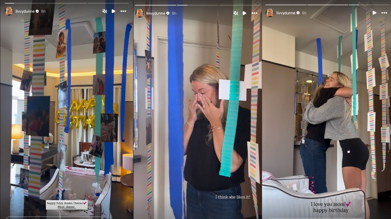 Screenshots of Dunne&#039;s Instagram stories (Images from - Instagram.com/@livvydunne IG Stories)