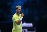 "Going to bed at 11pm is not the same as going to bed at 2am" 3 Carlos Alcaraz during his third round match at the 2025 ATP Finals against Lorenzo Musetti (not pictured) (Source: Getty)