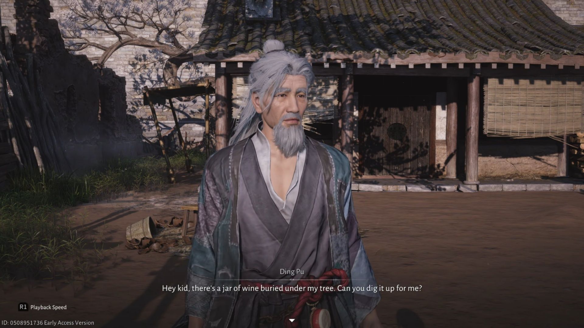 Bring Ding Pu back the knife, and his whole demeanor changes (Image via NetEase)