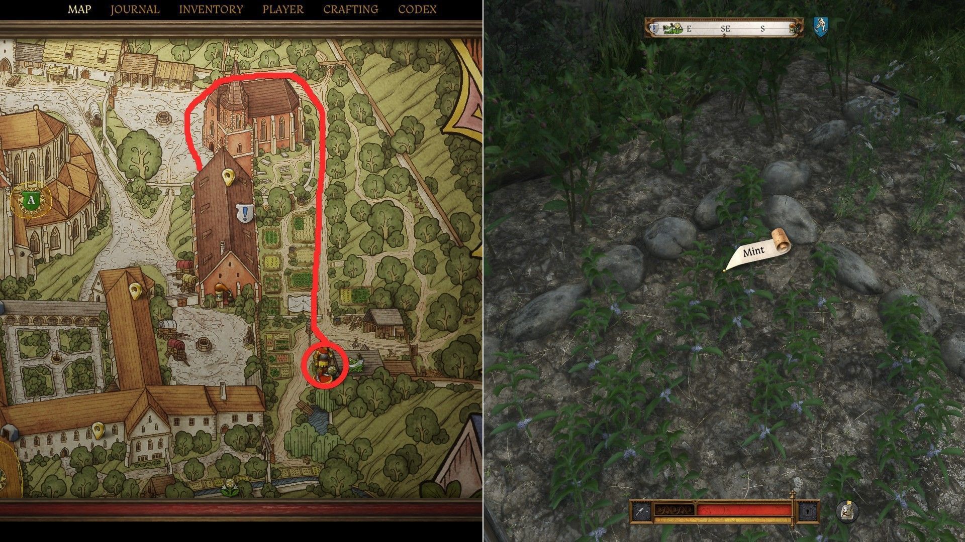 Follow this route to get here and collect Mint (Image via Deep Silver)