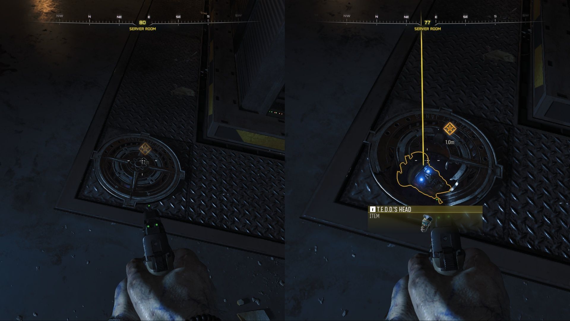 Break open the grate to find TEDD&#039;s Head in Black Ops 7 Zombies Ashes of the Damned (Image via Activision)