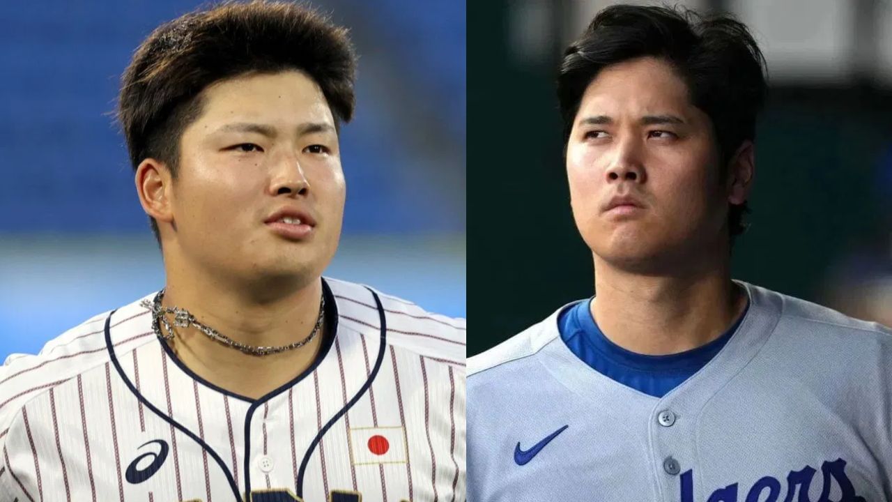 Munetaka Murakami (L), Shohei Ohtani (R) (Images from - Getty)