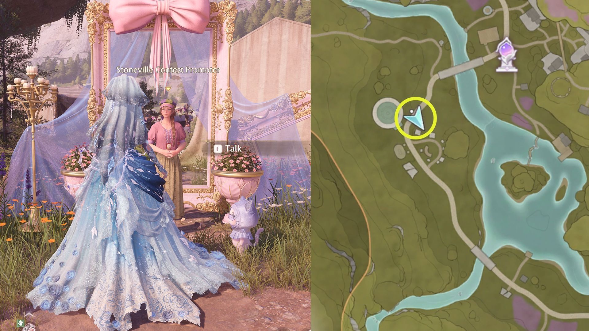 Stoneville Market event site location (Image via Sportskeeda Gaming/Infold Games)